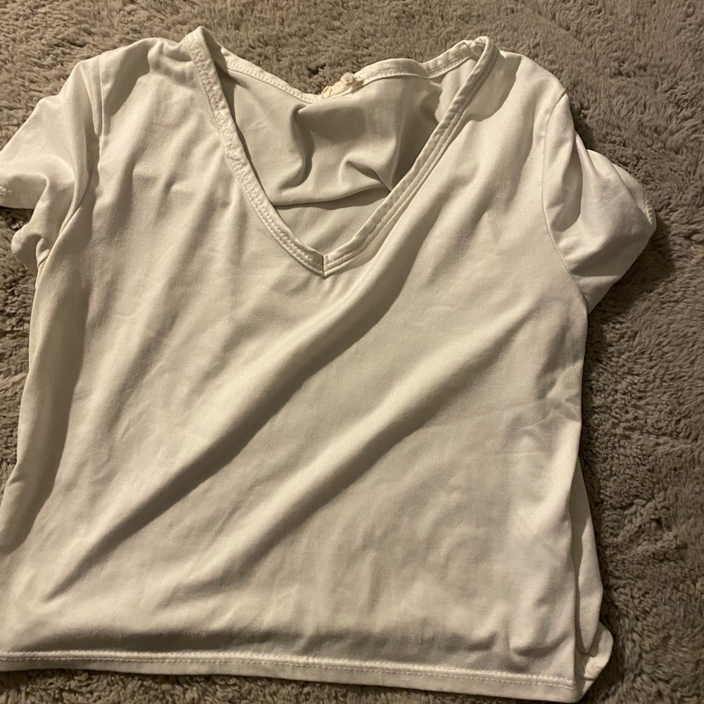 White crop top